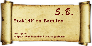 Steklács Bettina névjegykártya
